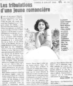 Revue Presse 2005 Marie Matéra - DL